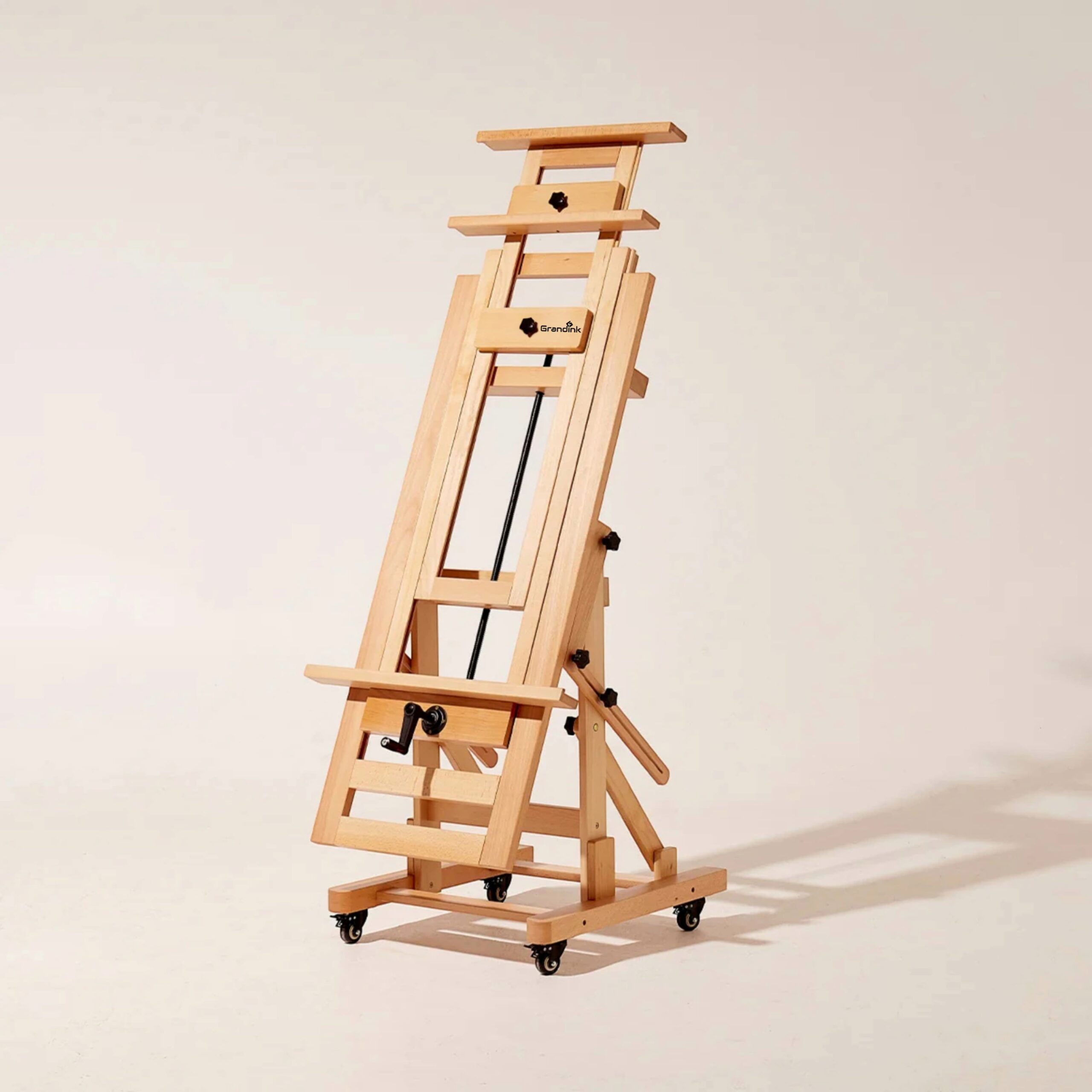 Grandink Solid BeechWood Large H-Frame Crank Easel