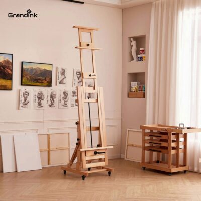 Grandink Solid BeechWood Large H-Frame Crank Easel - Image 5