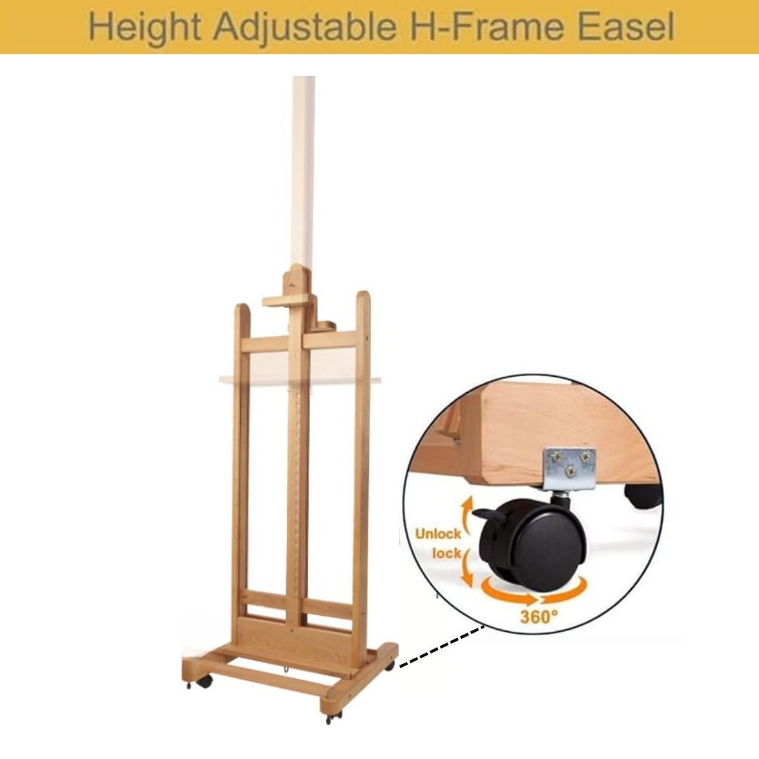 Grandink Premium Artist Wooden Easel Stand 5 ft with Angle and Height