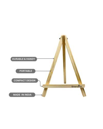 Grandink Wooden Mini Easel Stand - 10 Inch-Set of 2 - Image 3