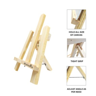 Grandink Wooden Mini Easel Stand - 12 Inch (1 Foot) - Image 5