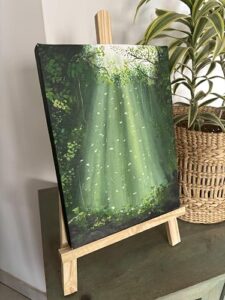 Grandink 15 Inch Wooden H-Frame Tabletop Easel Stand 12mm (Pack of 1) photo review