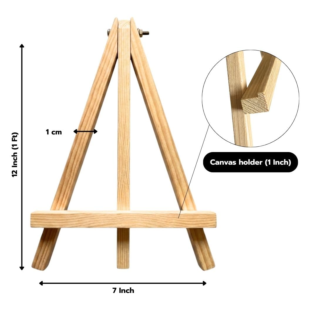Grandink Wooden Mini Easel Stand - 12" Set of 2 - Image 2