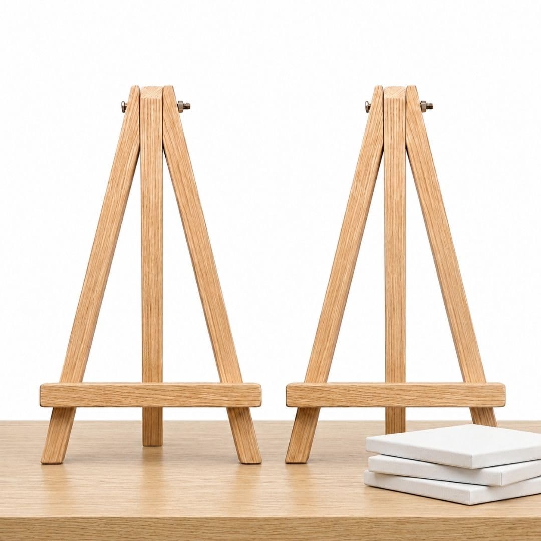 Grandink 12 Inch A Frame Wooden Easel Stand 9mm (Set of 2)
